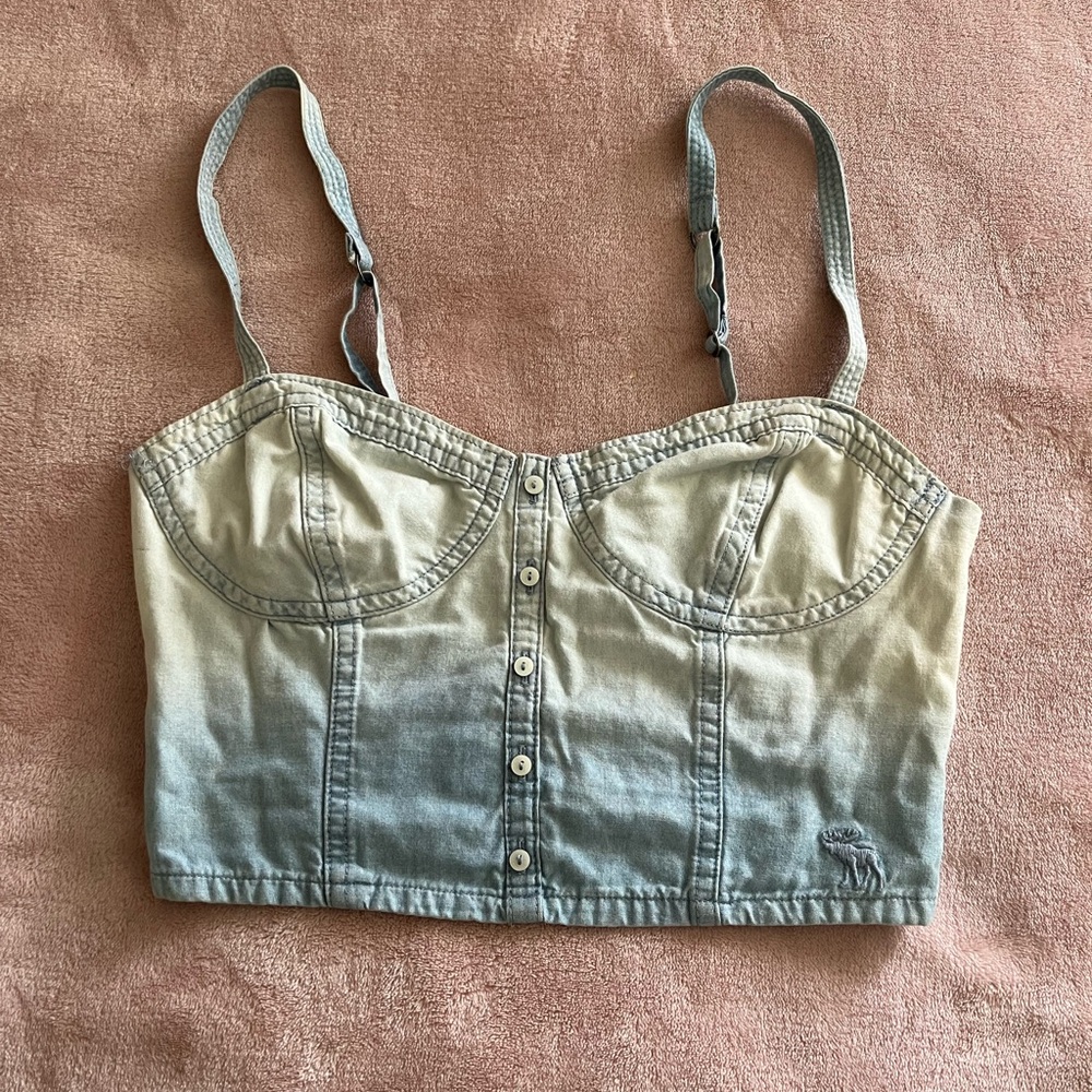 Abercrombie & Fitch Ombre Denim Tank Top